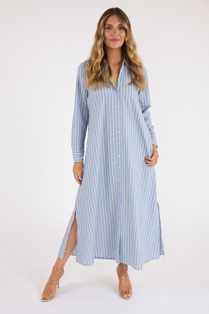 Boden Dress Blue Cedar