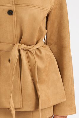 Terrain Belted Faux Suede Jacket