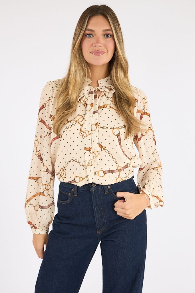 Bridget Button Up Blouse, Greylin, e.Allen