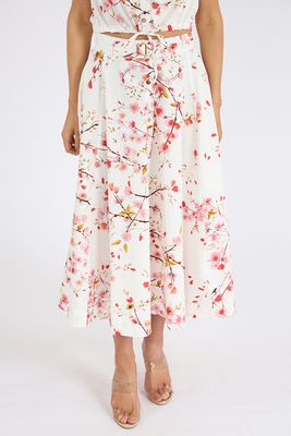 Lola Print Midi Skirt