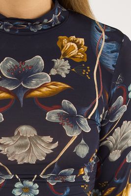 Golden Nature Navy Blue Jersey Blouse