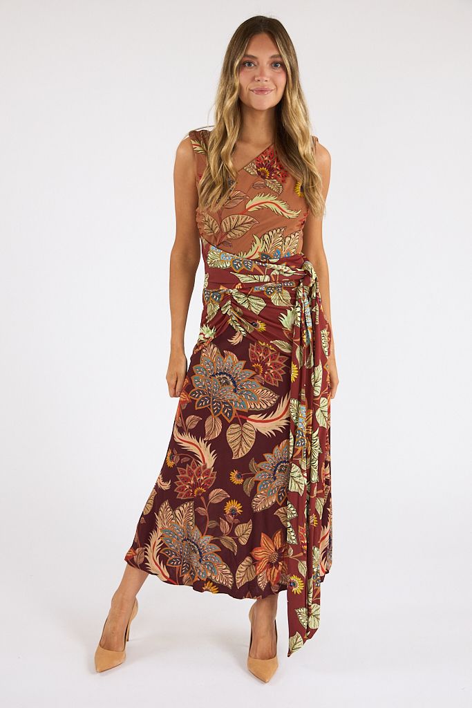 Delhi Floral Mix Midi Dress, Farm Rio