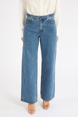 Buckle Jean in Classic Blue, Still Here, e.Allen