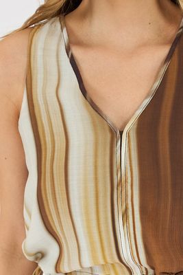Valerie Vertical Watercolor Top