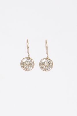 Bezel French Hook Earring