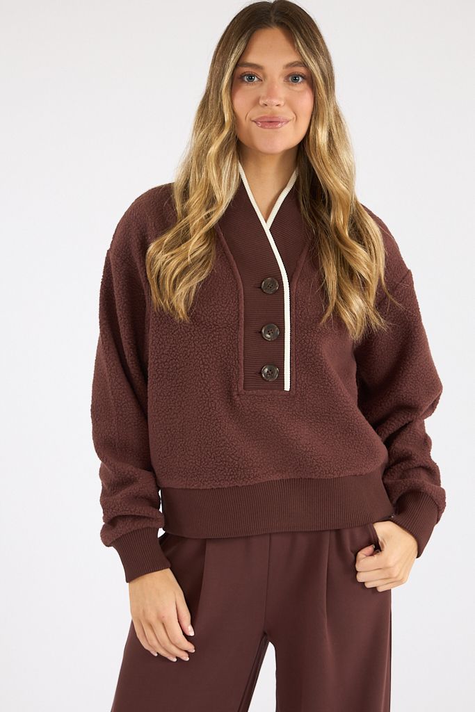 Brenna Button Neck Fleece, Varley 
