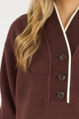Brenna Button Neck Fleece