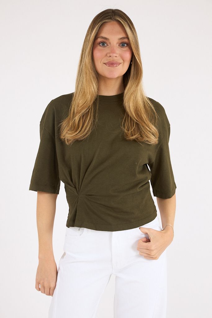 Zinnia Side Pleated Tee