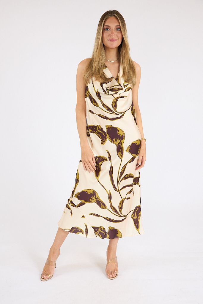 Ida Dress Mahogany Lily