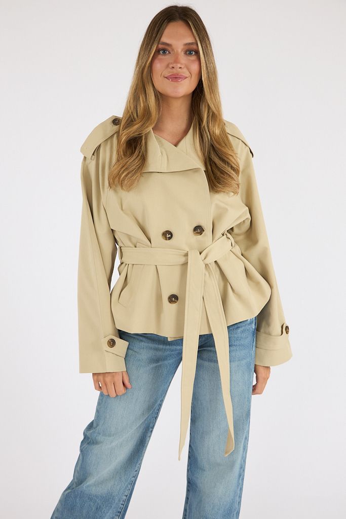 Saint Crop Trench Jacket, Elodie, e.Allen, Nashville Boutique
