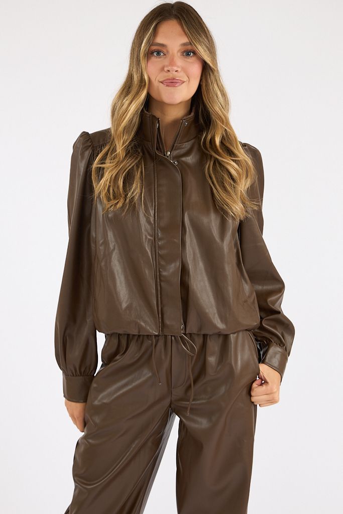 Vegan Leather Elodie Jacket, Sundays, e.Allen