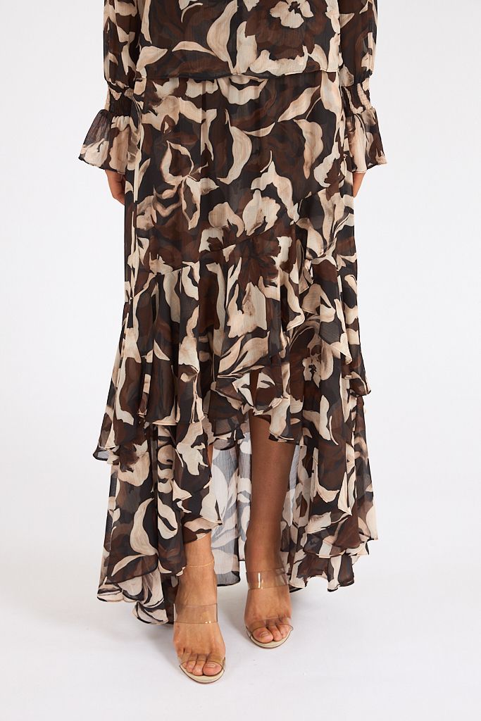 Romy Skirt Choc Swirl, Misa