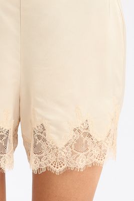 Ennis Satin Lace Pull On Shorts
