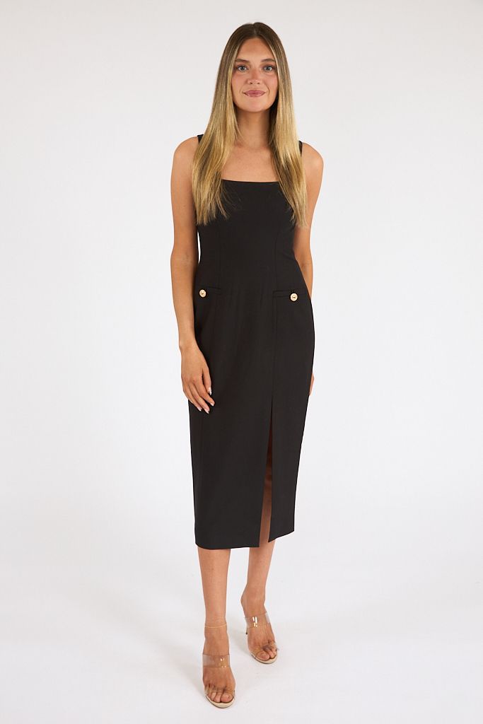 Kai Suiting Slit Midi Dress, French Connection