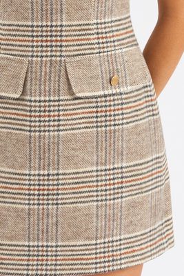 Sutton Plaid Two Pocket Mini Dress