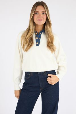 Maxime Knit Collared Sweater, French Connection, e.Allen