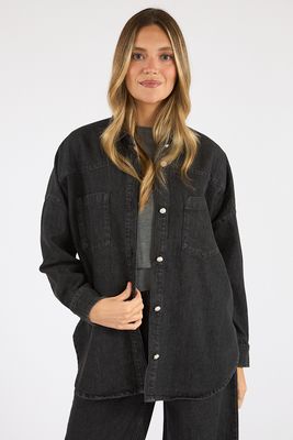 Elton Denim Button Down Shirt, French Connection