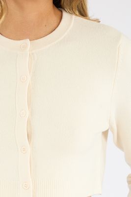 Babysoft Cropped Slim Fit Cardigan