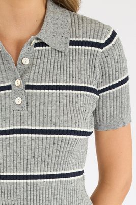 Mason Knit Varsity Stripe Polo