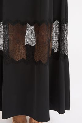 Quinn Crepe Lace Maxi Dress