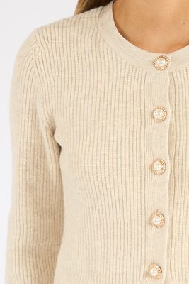 Marley Knit Slim Fit Button Front Top