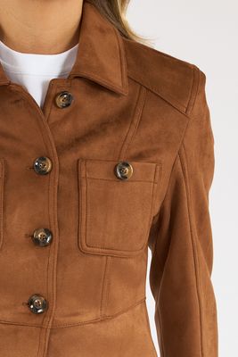 Laney Suede Tailored Jacket