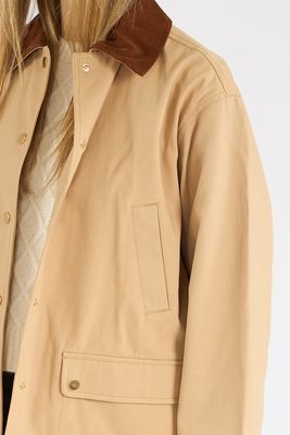 Barn Jacket with Corduroy Collar