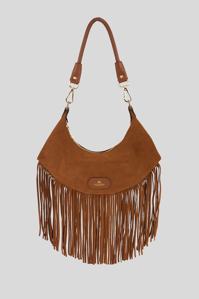Sienna Small Hobo Frange, e.Allen, Cuoieria