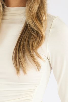 Nathalia Draped Mock Neck