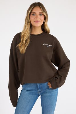 The Cropped Signature Sweatshirt, Favorite Daughter, e.Allen