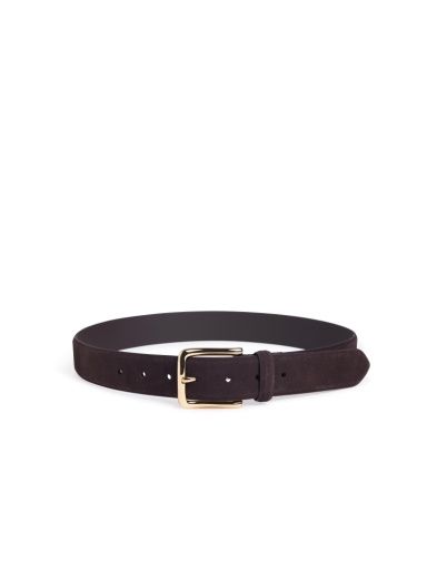 The Suede Heritage Belt, Color: chocolate/ant bras, Size: XS