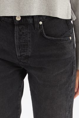 90s French High Rise Straight in Andreas