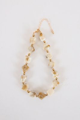 Evelyn Cream Beaded Necklace