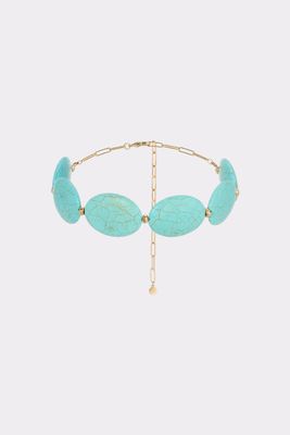 Oval Turquoise Stone Necklace