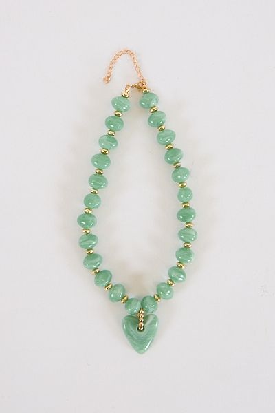 Athens Green Beaded Necklace