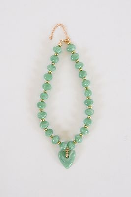 Athens Green Beaded Necklace