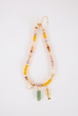 Elikai Beaded Charm Necklace