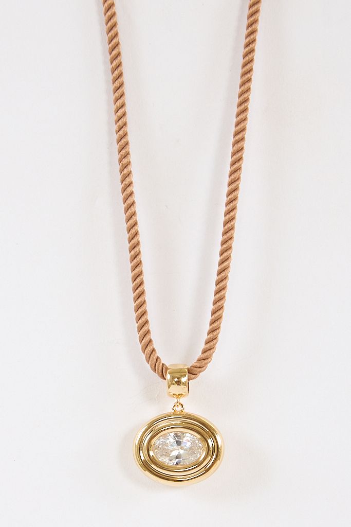 Starlet Oval Cord Necklace
