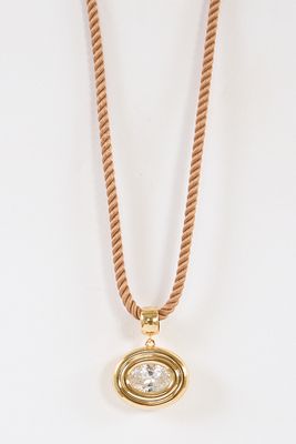 Starlet Oval Cord Necklace