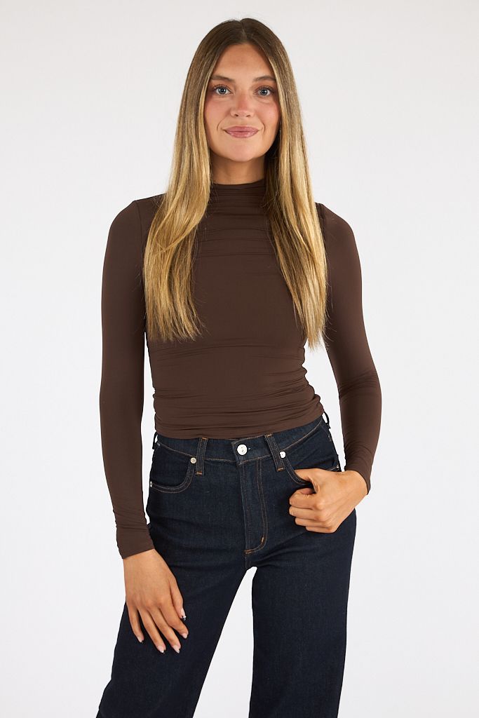 Naked Mock Neck Top