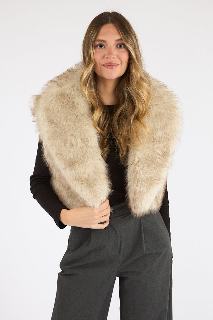 Faux Fur Plush Vest, Naked Wardrobe