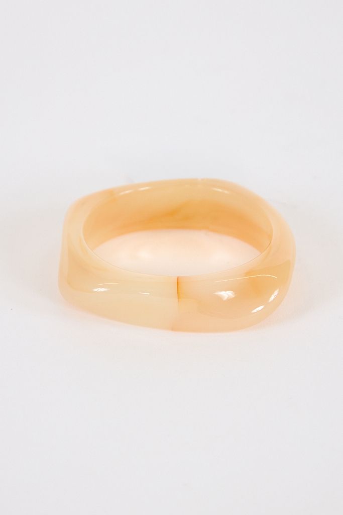 Beige Acrylic Bangle