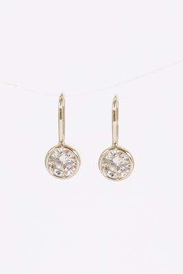 Lyla Bezel Earring Silver