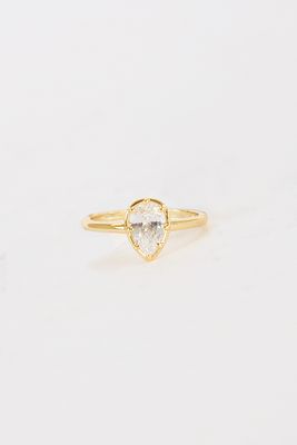 Pearl Cut Bezel Ring
