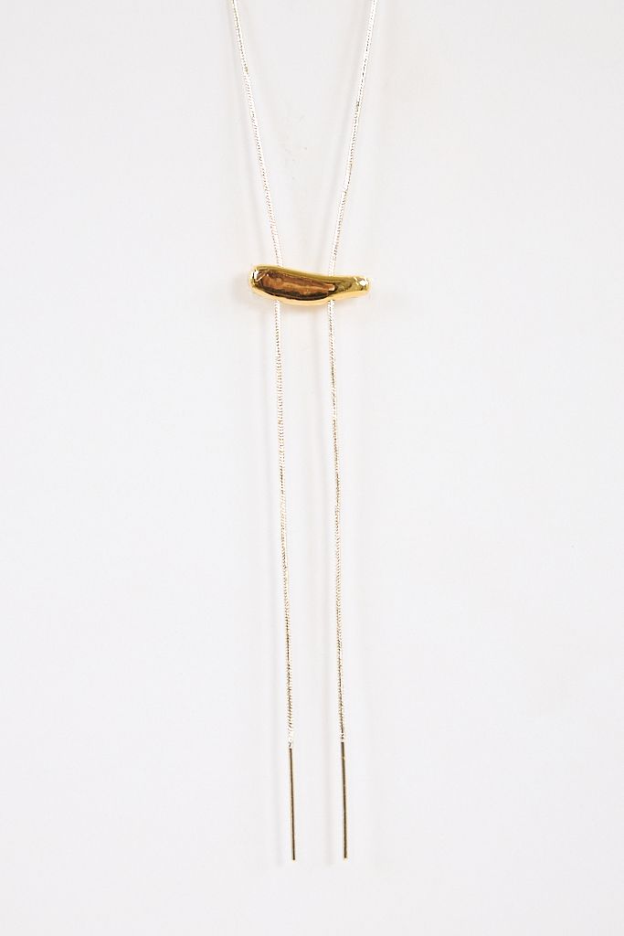 Two Tone Bolo Necklace
