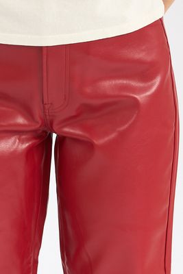 Jett Leather High Rise Straight