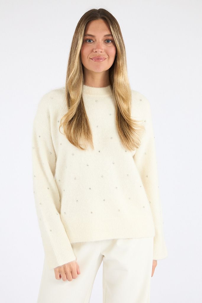 Luna Embellished Sweater, Pistola