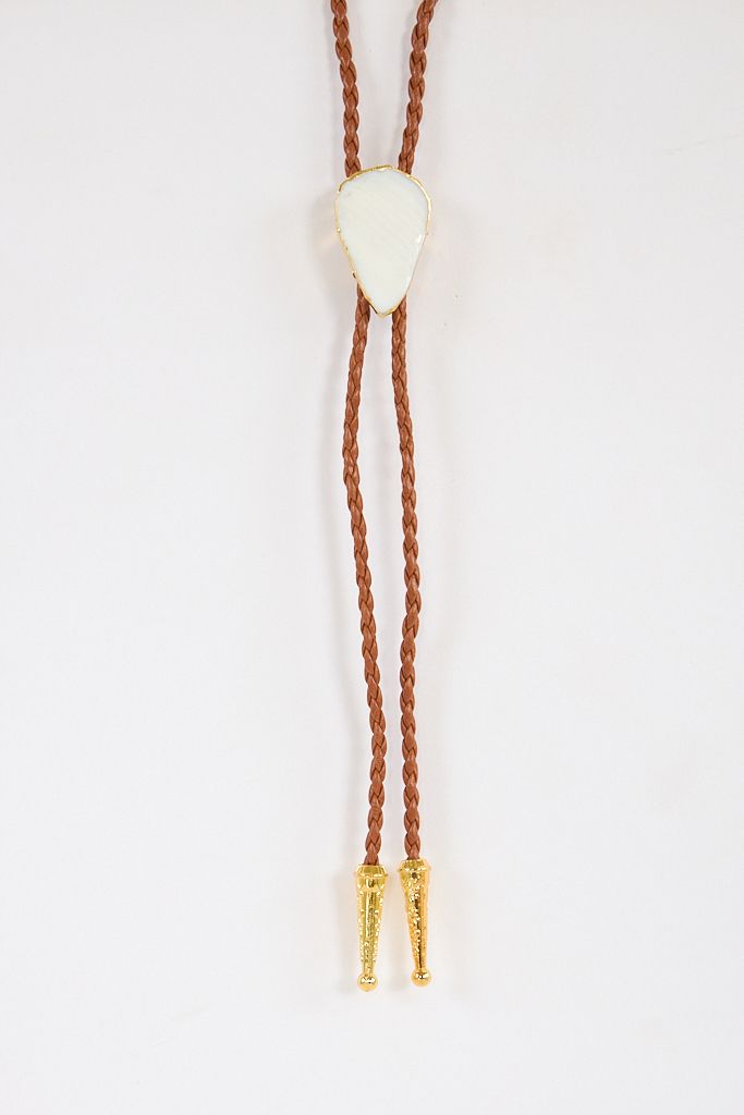 Gemstone Bolo Mother of Pearl