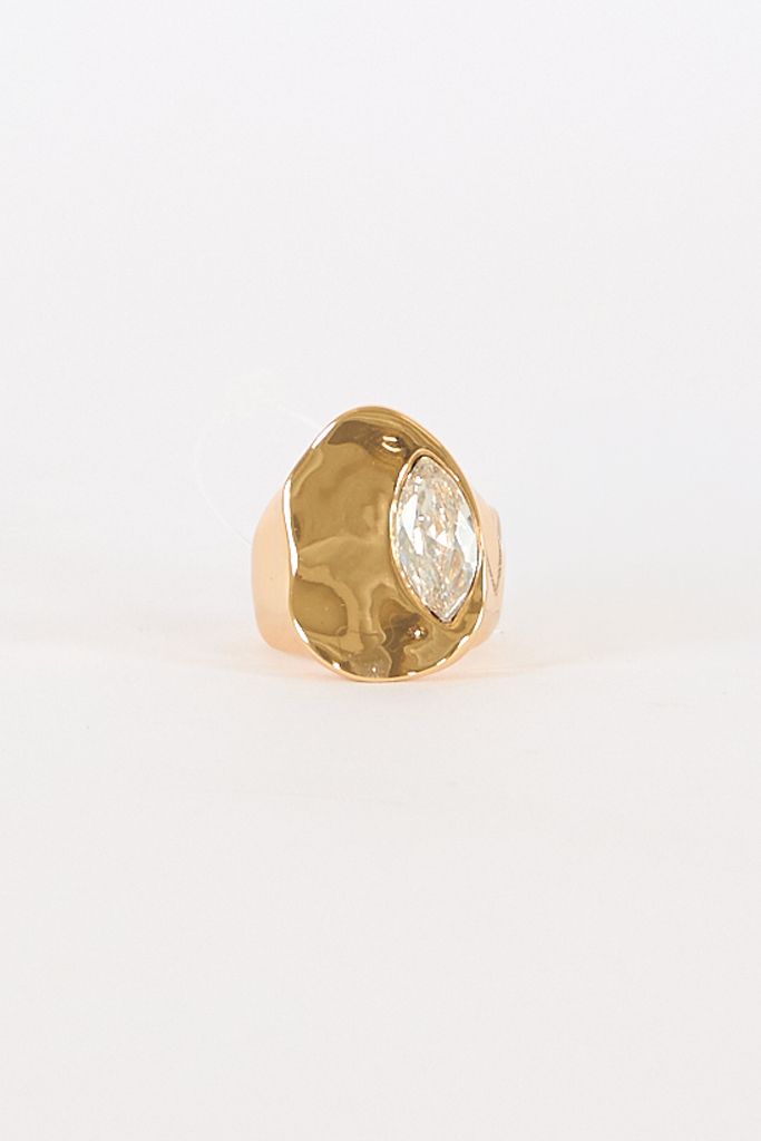 Liquid Crystal Statement Ring
