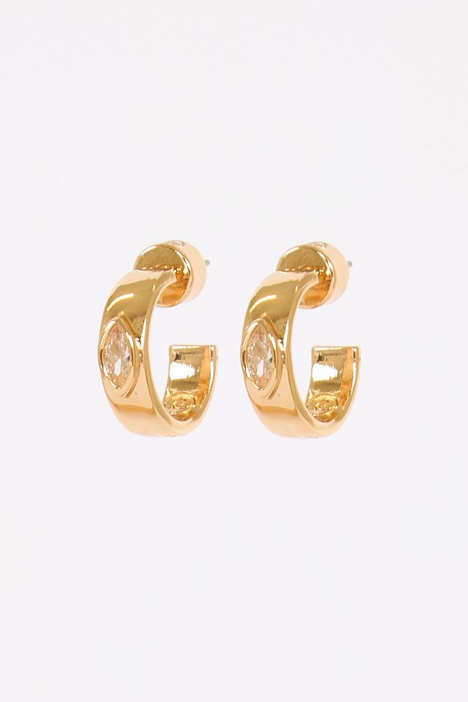 Small Marquise Hoops